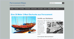 Desktop Screenshot of ferrocement-ships.com